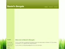 Tablet Screenshot of bastetsbengals.com